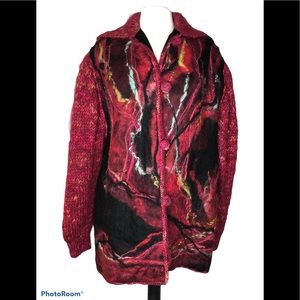 Cynthia Boyer Vintage Felted Artist Coat